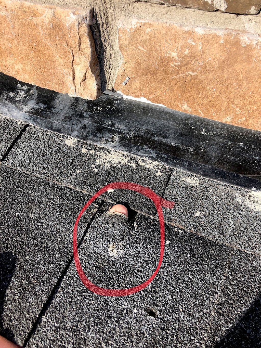 Damaged shingles on a new build....days before clo