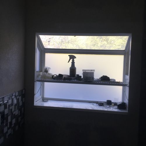 Existing Bathroom Window