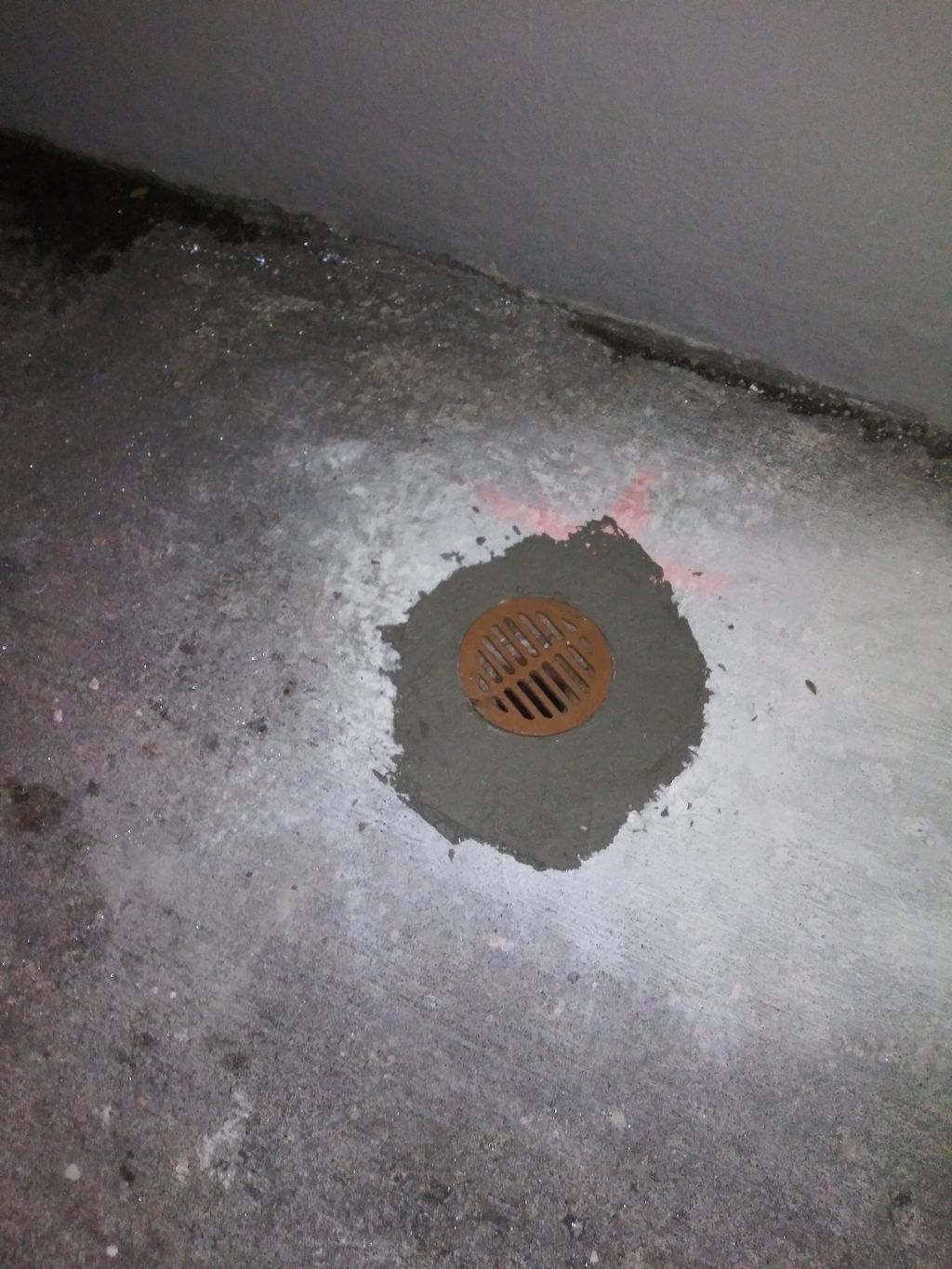 adding drains to chase bank parking garage