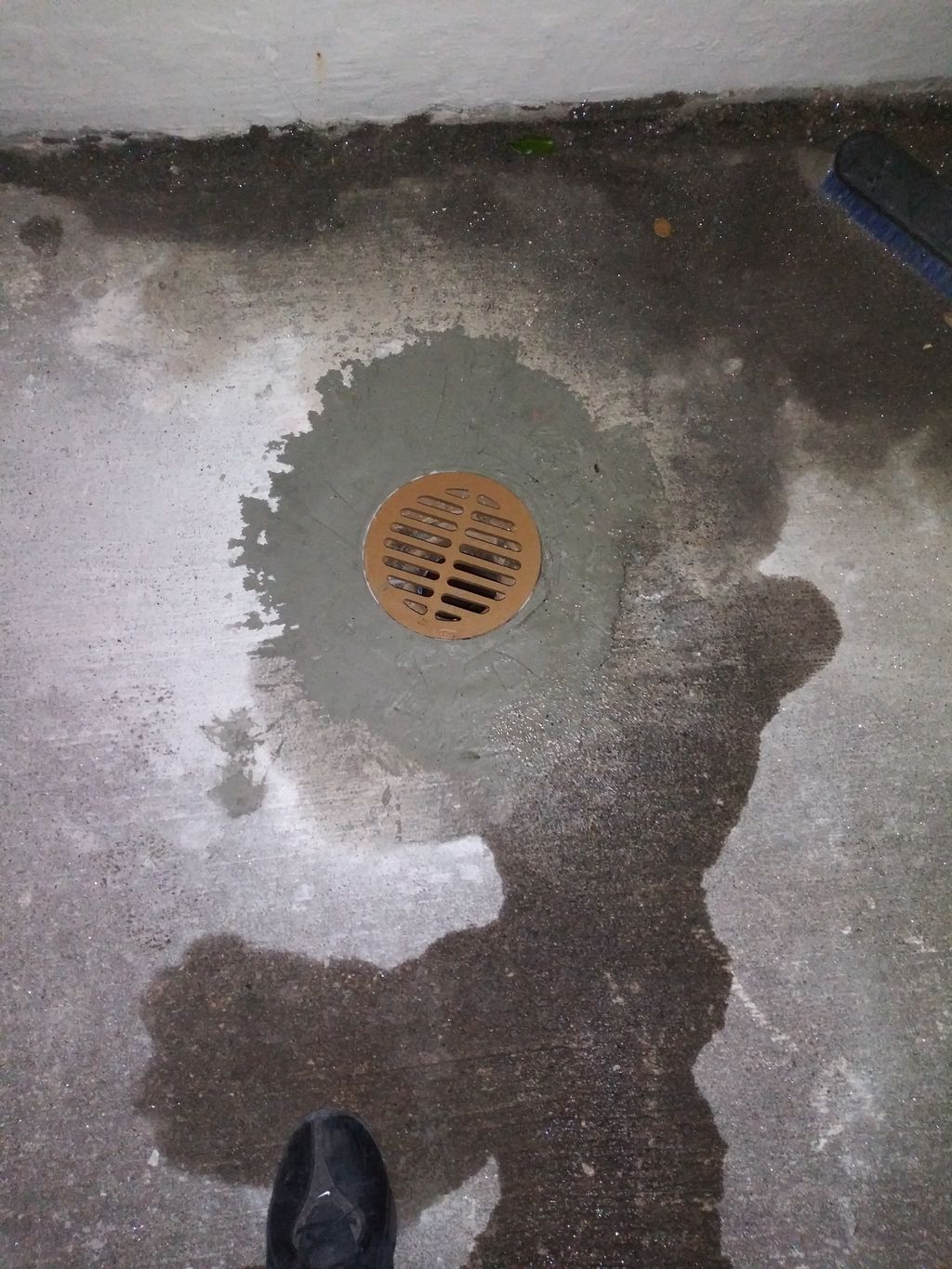 adding drains to chase bank parking garage