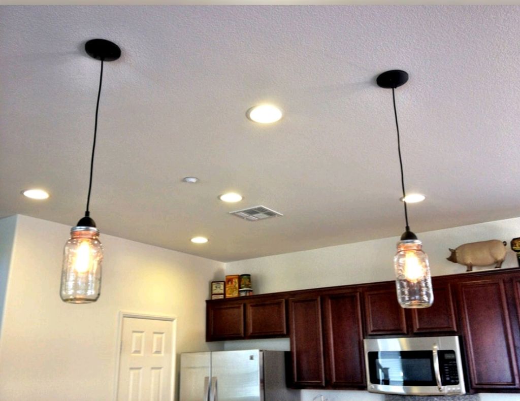 Recessed lighting install and custom owner provide
