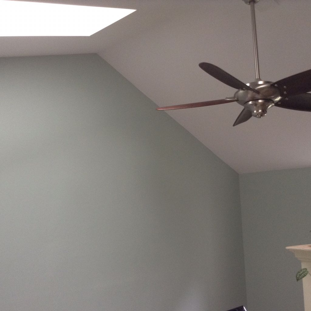 Finished ceiling and walls