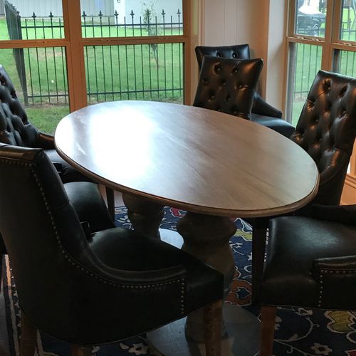 Oval Hickory Table