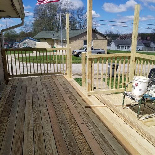 Dustin did an excellent job building my deck. He a