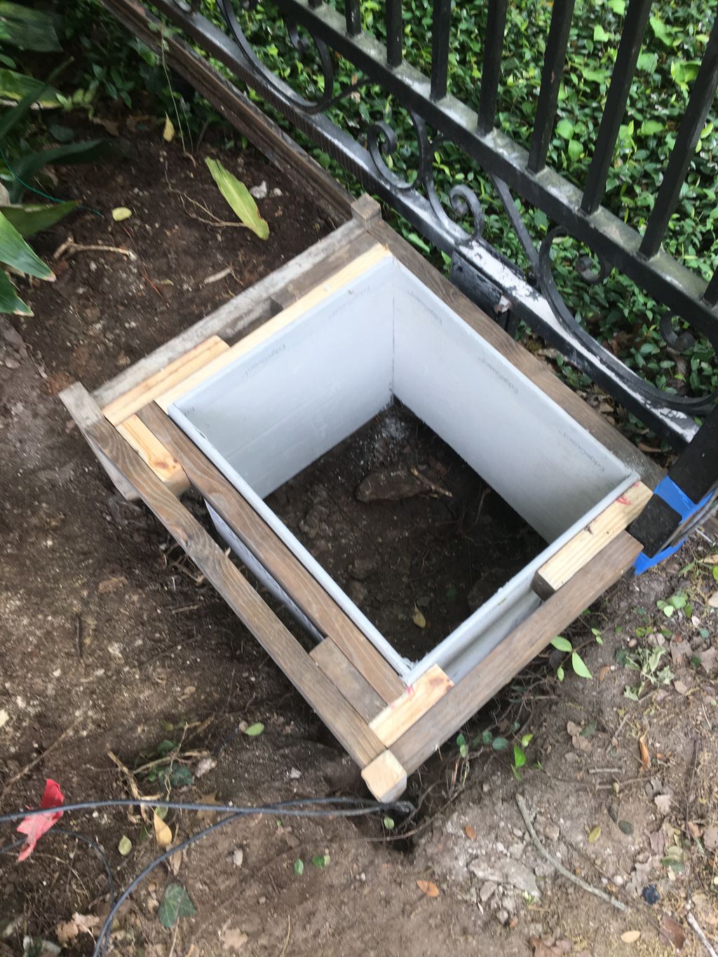 Concrete form for new sliding gate operator