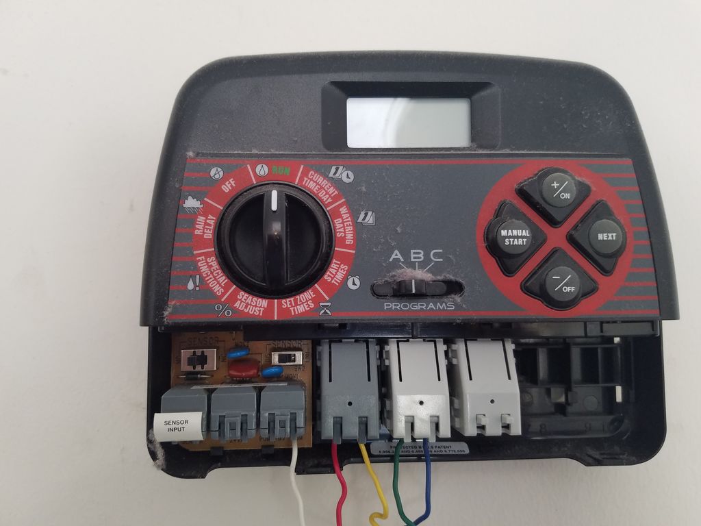 Sprinkler system timer install