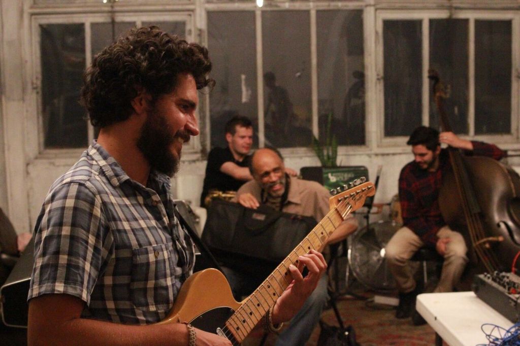 With the Listening Group in the studio