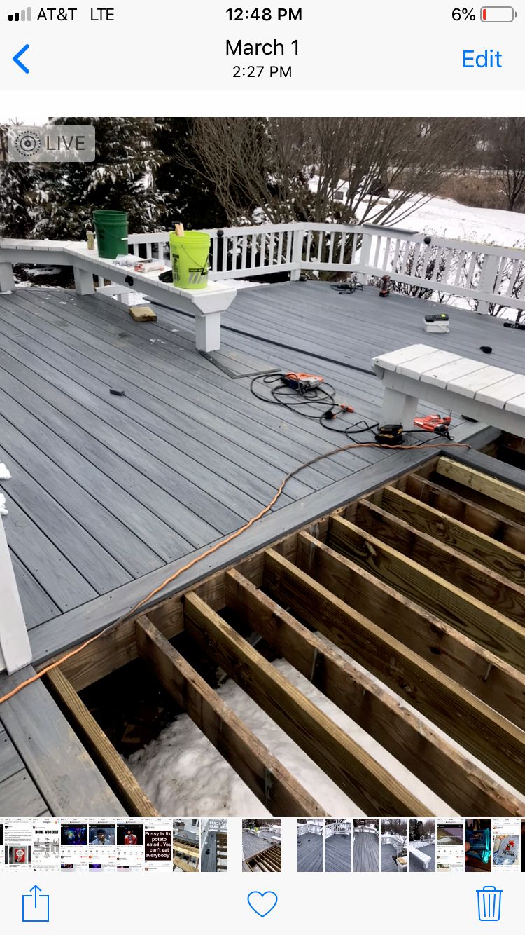 PVC decking / picture framed / hidden fasteners 