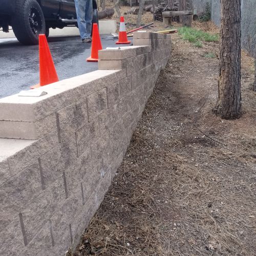 retaining wall repair ( after )