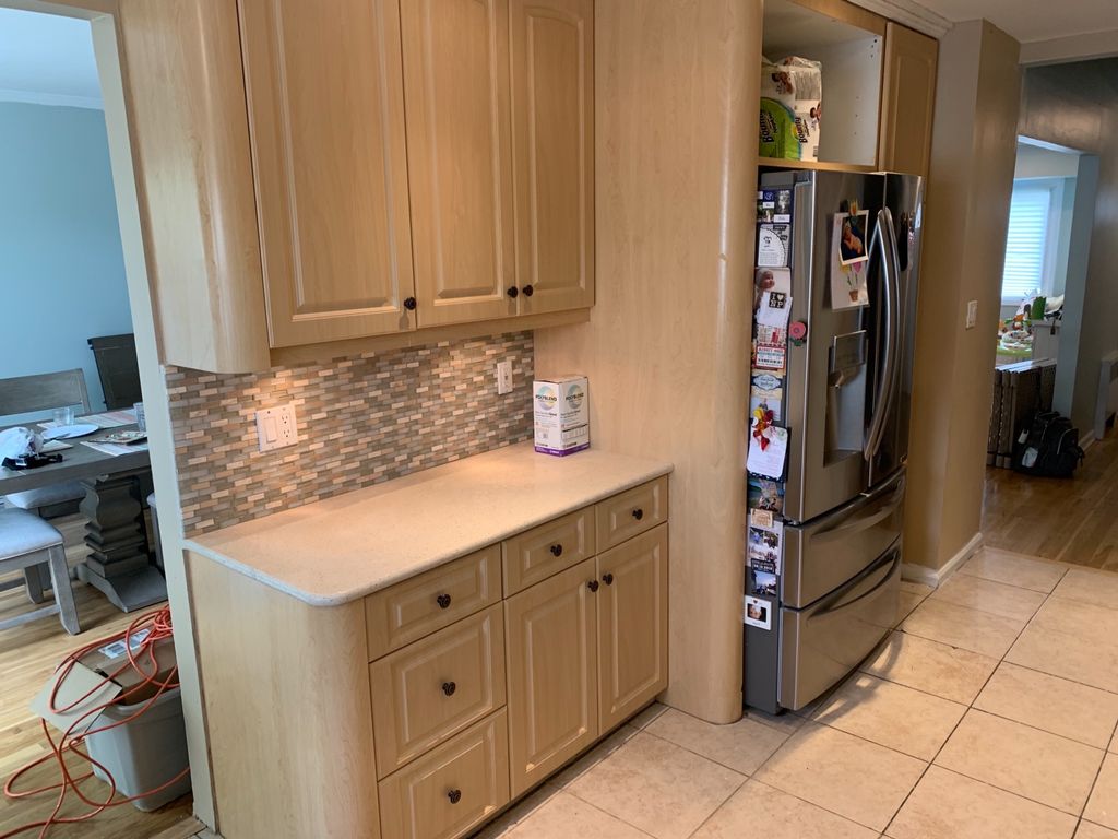 Rich recently installed our kitchen backsplash, ca