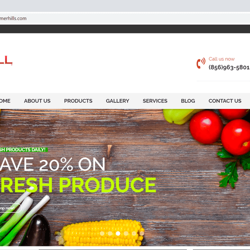 Supermarket / Wordpress Website