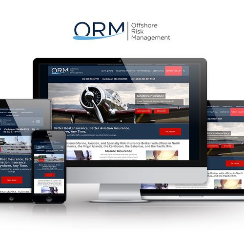 Offshore Risk Management WordPress website redesig