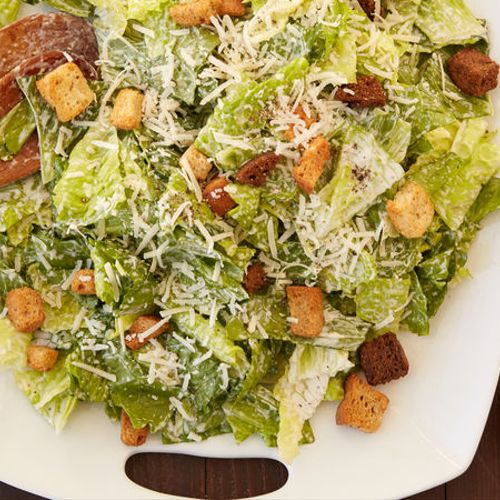 Ceaser salad with homemade croutons