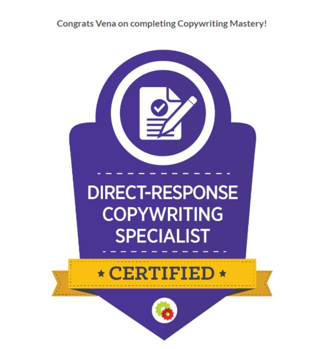 Direct Response Copywriting Specialist Certificati