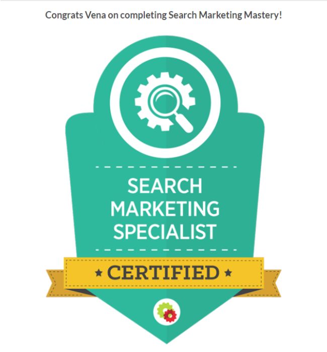 Search Marketing Specialist Certification