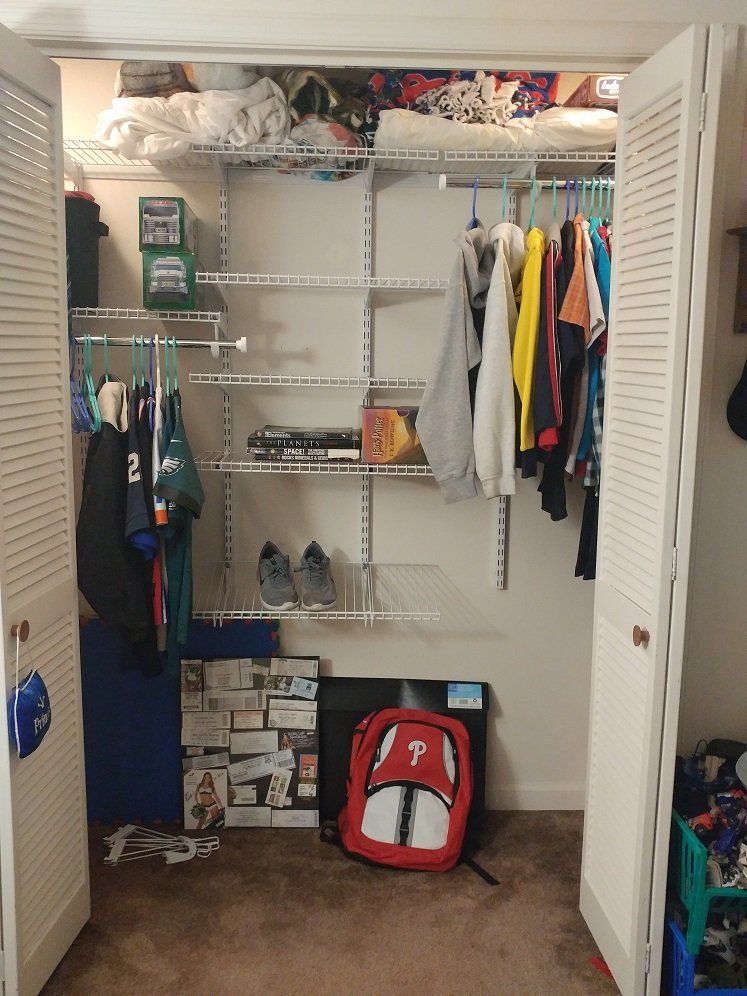 Excited to have an organized closet for my pre-tee