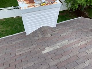 Minor wind damage repair on a two story home. Proj