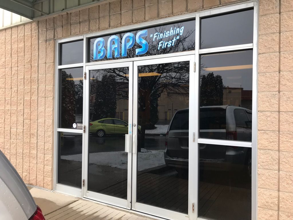 AFTER applying 5% privacy film store front