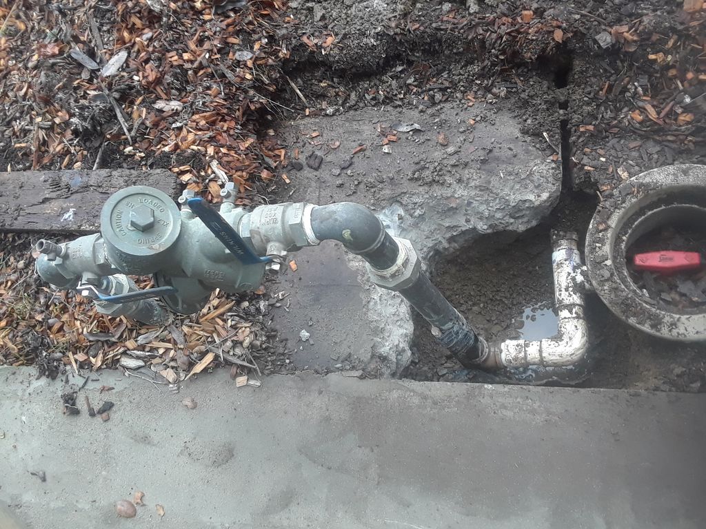pvc repair on backflow (leak)