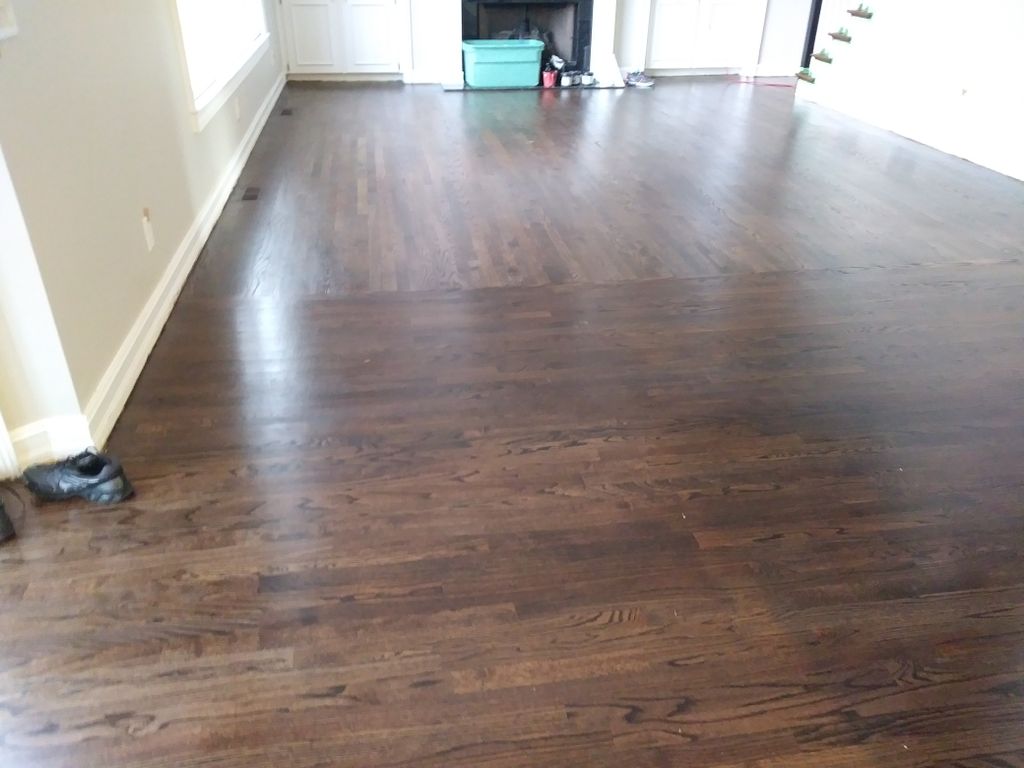  install sand and finish of hard woods