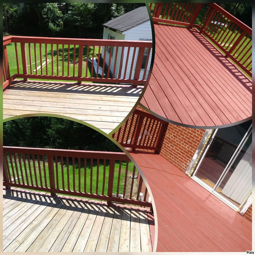 Deck Staining and Sealing project from 2019