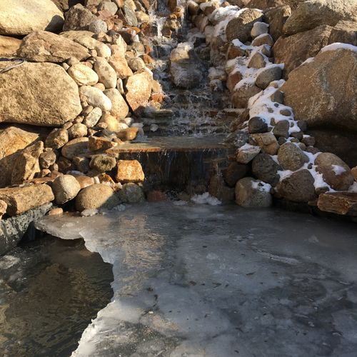 Utah Water Gardens - 20ft+ Waterfall Build(Winter)