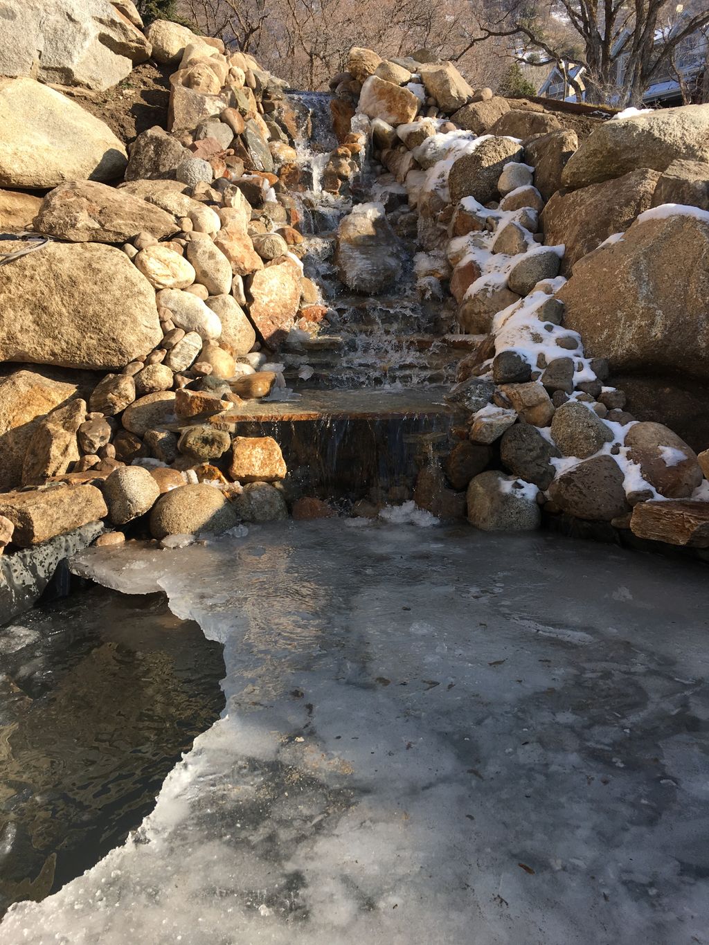 Utah Water Gardens - 20ft+ Waterfall Build(Winter)