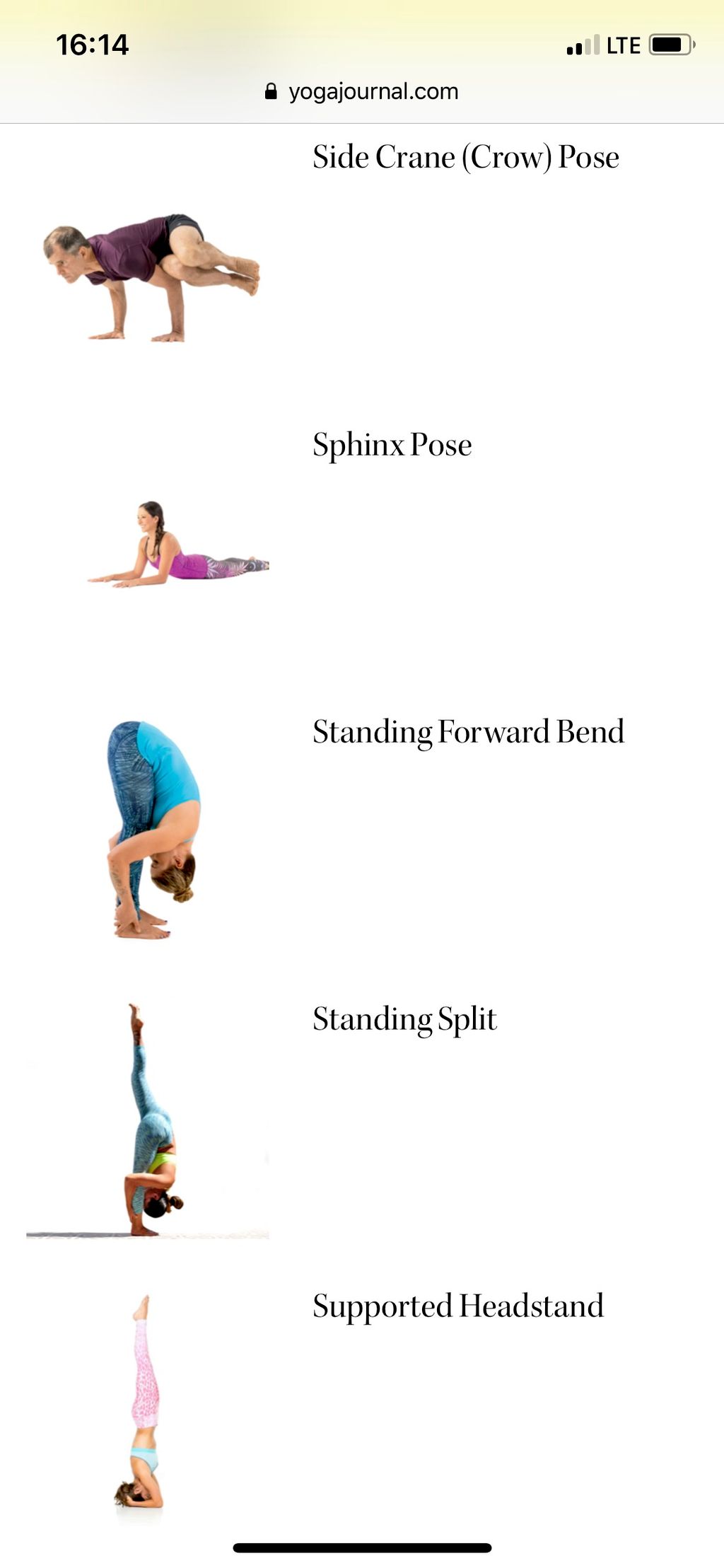 Yoga poses