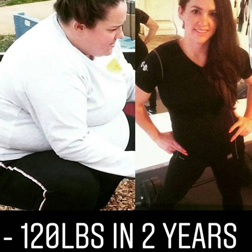 120lbs lost in two years!