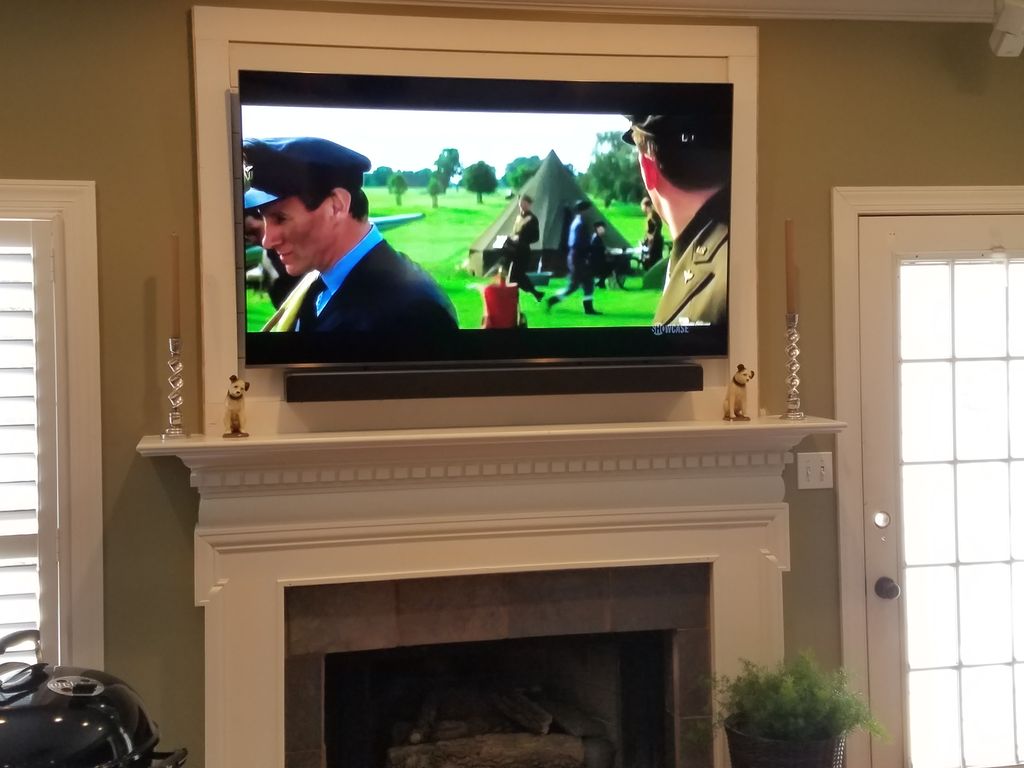 Alcove Install of TV, Mount, Soundbar