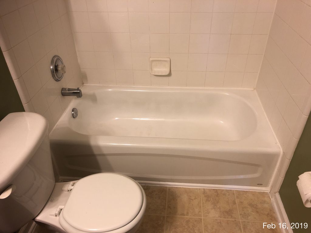 new glazing on the tub