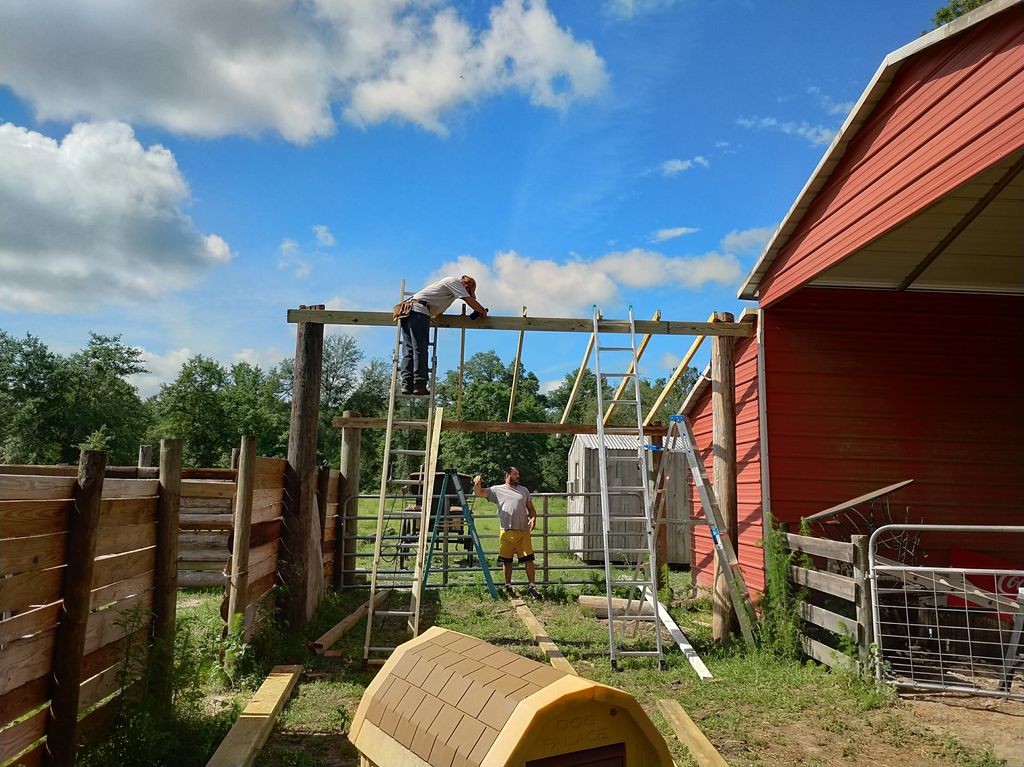 framing in for a tin roof