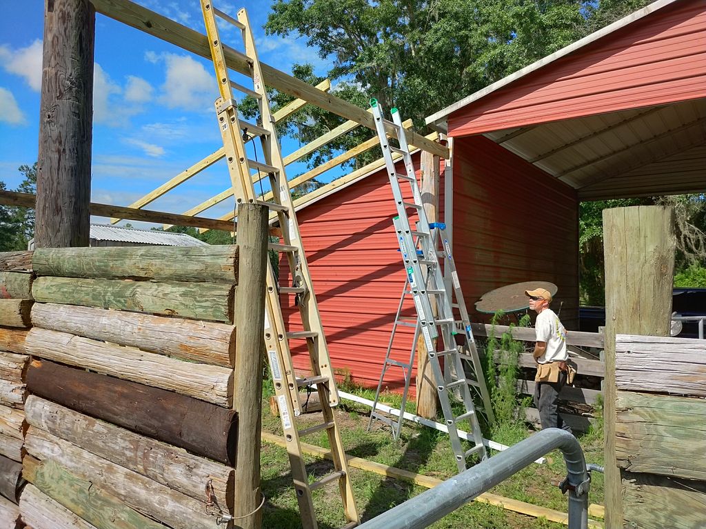 framing in for a tin roof 