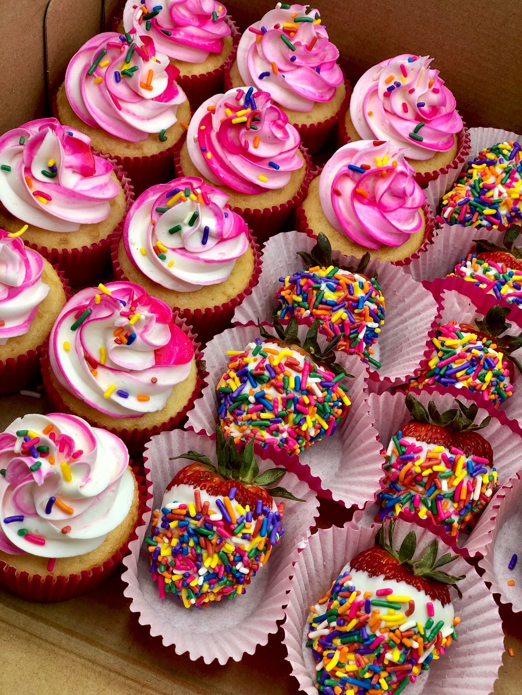 Some of the treats we offer including berries and 
