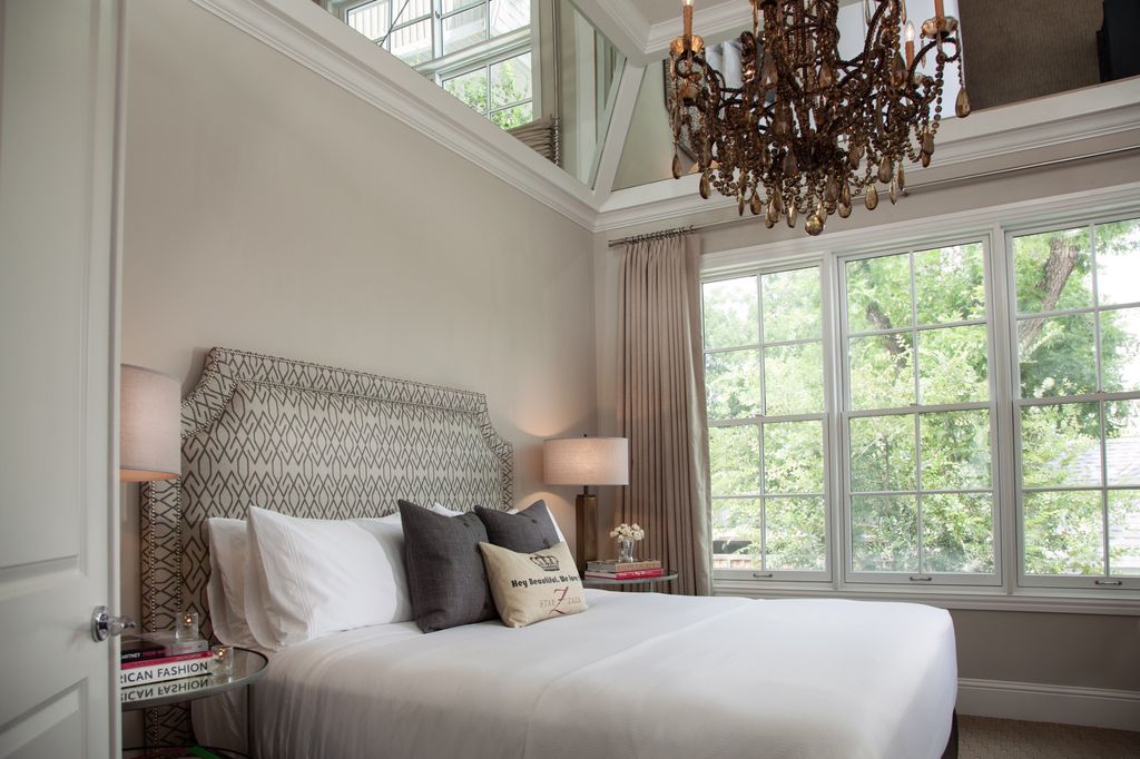 Master Suite with Mirrored Coffered Ceiling - The 