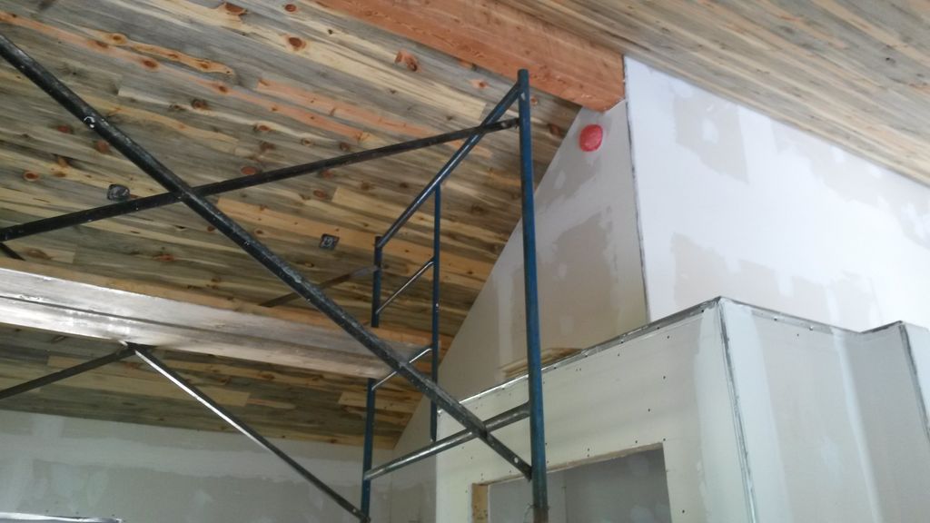Blue Stain Pine Ceiling & Drywall