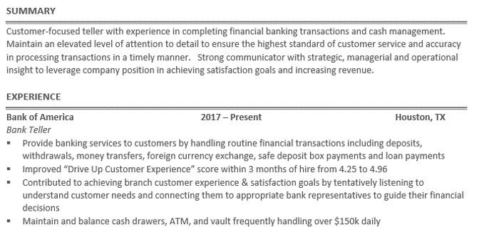 Entry-level Resume Sample