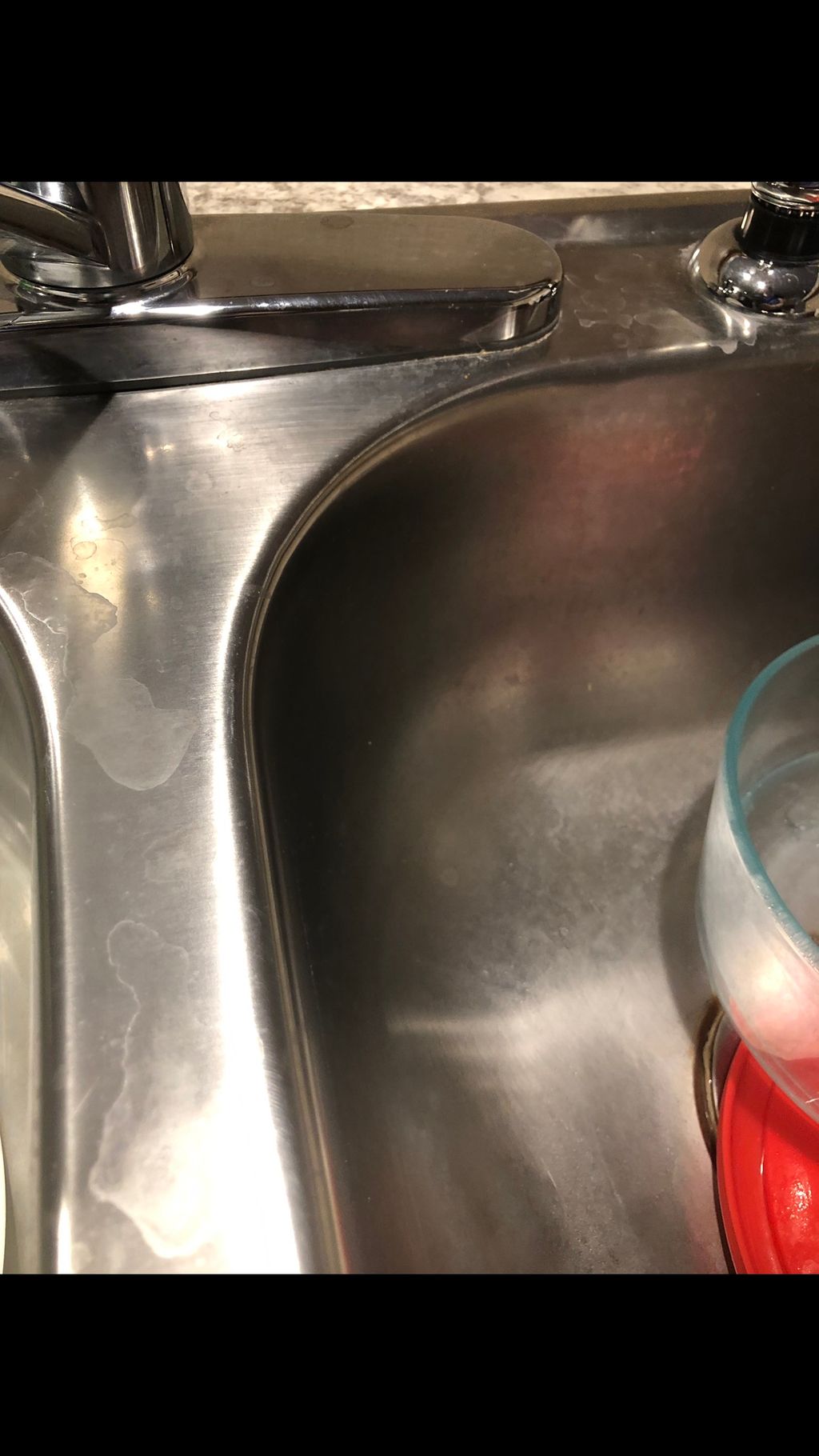 Kitchen sink before