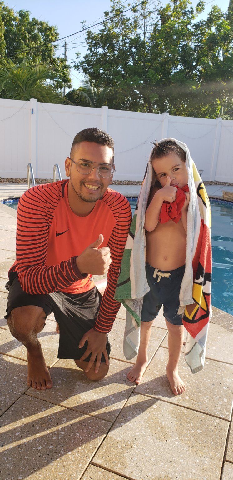 Our swimming lessons with Juan are amazing! Our 4 