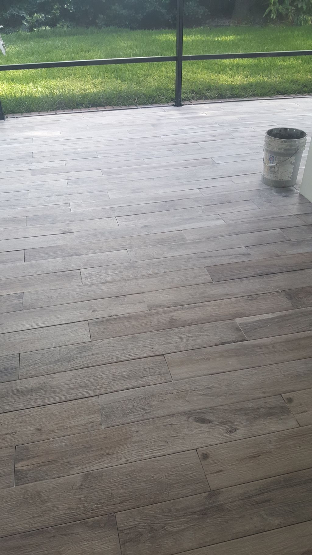 Beautiful job on our lanai tile floor! A true craf