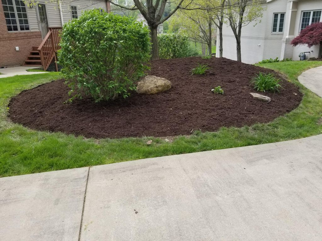 Mulching, Edging,  Ground cover removal