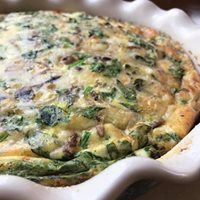 Spinach and Mushroom Quiche