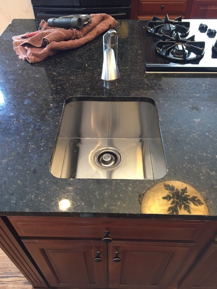 Island sink replacement was cast iron (look at bef