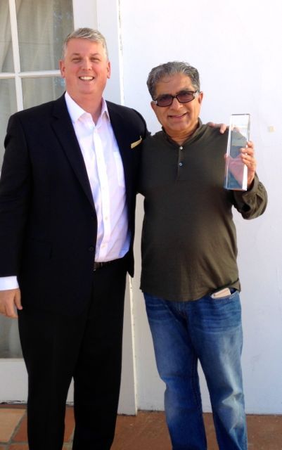 Mike Duffy with Deepak Chopra