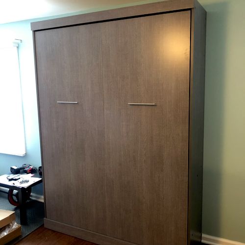 Murphy bed assembly. 