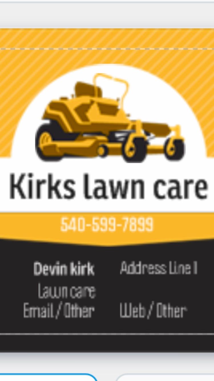 Kirks lawn care