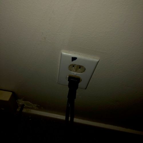 John replaced several old outlets in our living ro
