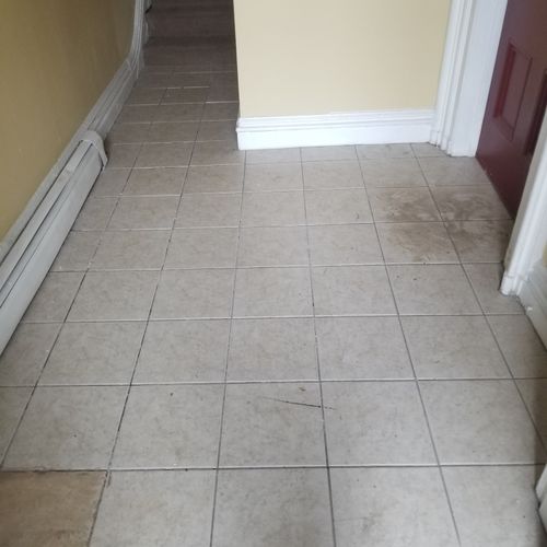 old floor with  structural issues