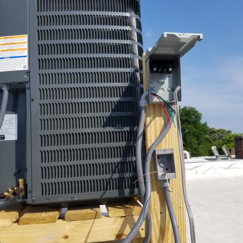 Wiring the Roof Top Unit with GFCI Outlet Box