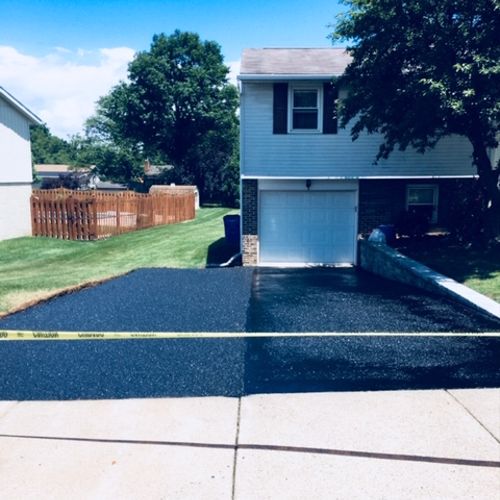 Add on and sealcoating older driveway